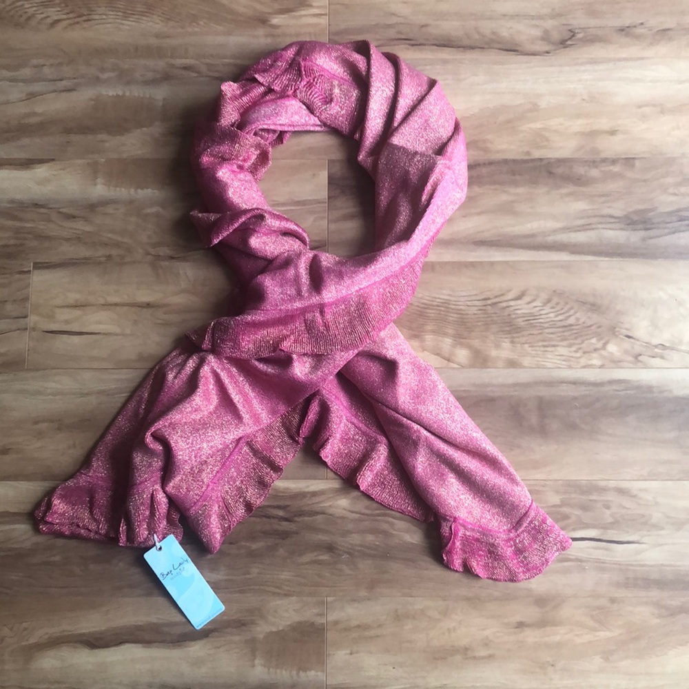 Mud Pie ruffle woman’s wrap/scarf - Picture 2 of 8